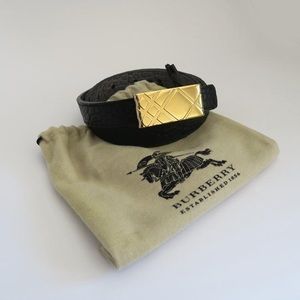 Black/Gray New Women Ella Heritage Grain 20mm with Check Buckle